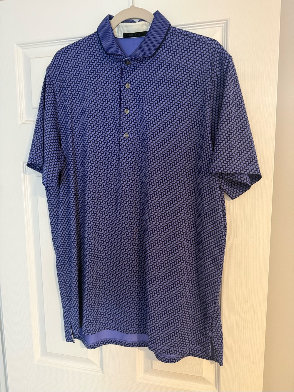 Greyson Mens Large Performance Polo Purple
